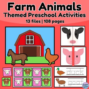 Free Barn and Farm Animals Printable Activity