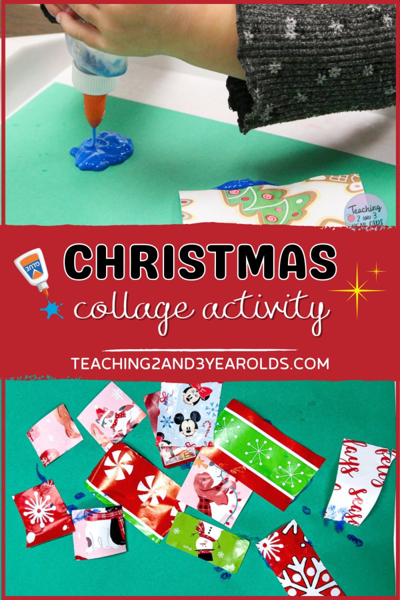 Christmas collage art