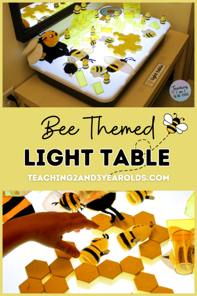 Preschool Bee Theme Light Table