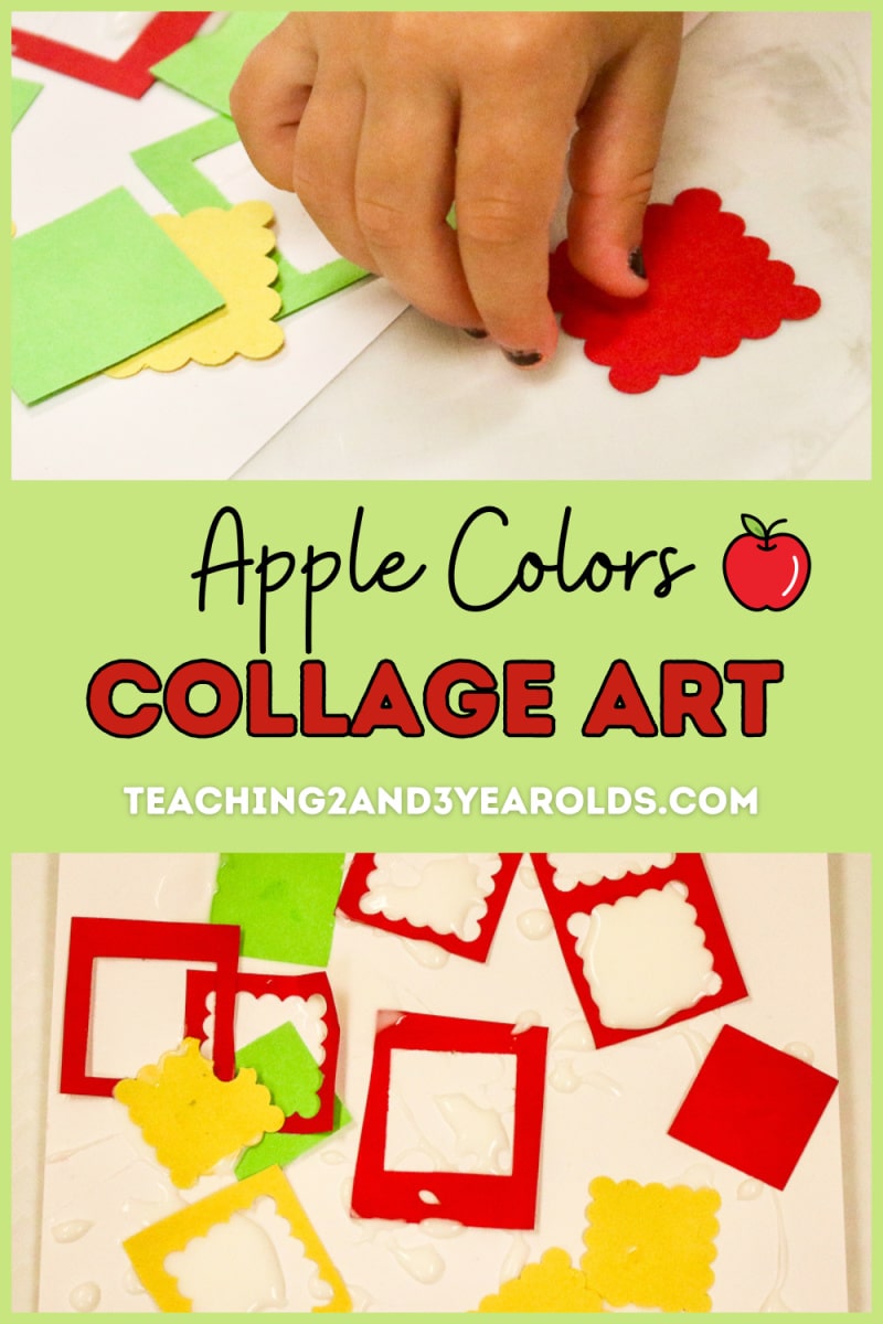apple colors collage art-