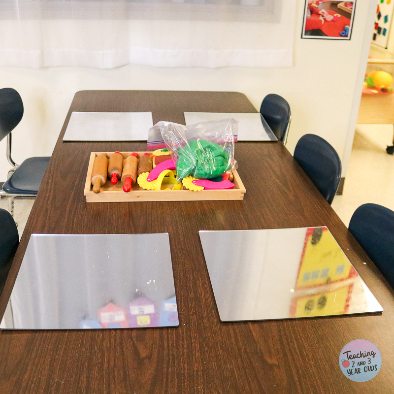 apple themed playdough activity