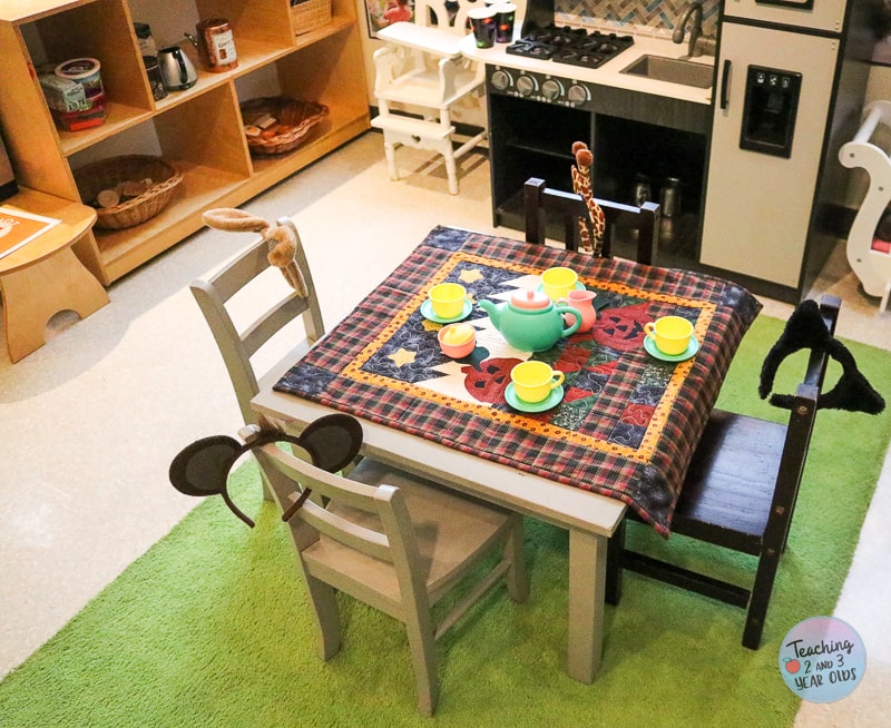 fall coffee shop dramatic play