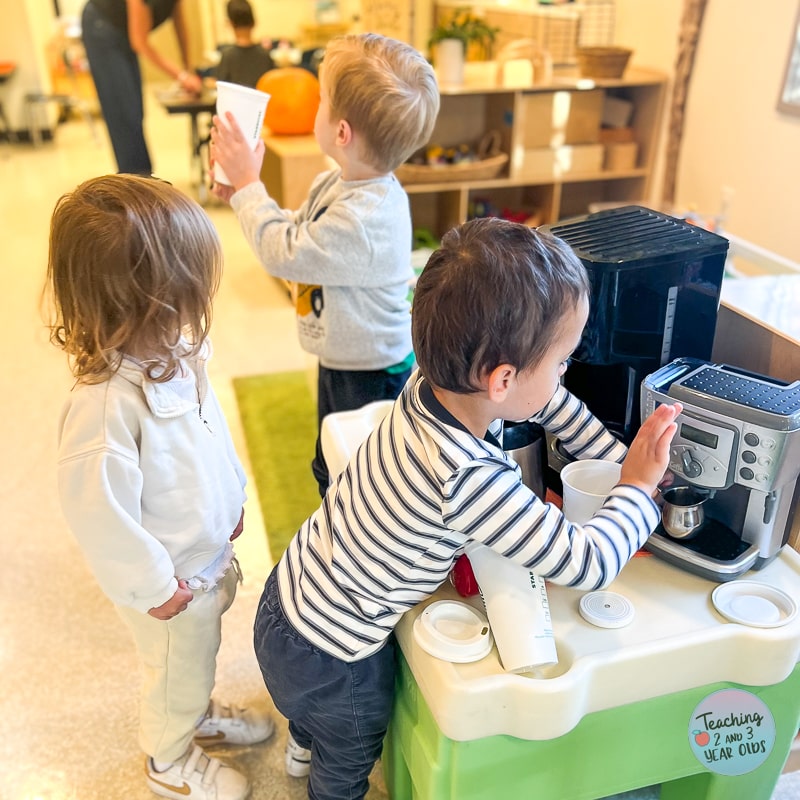 all coffee shop dramatic play