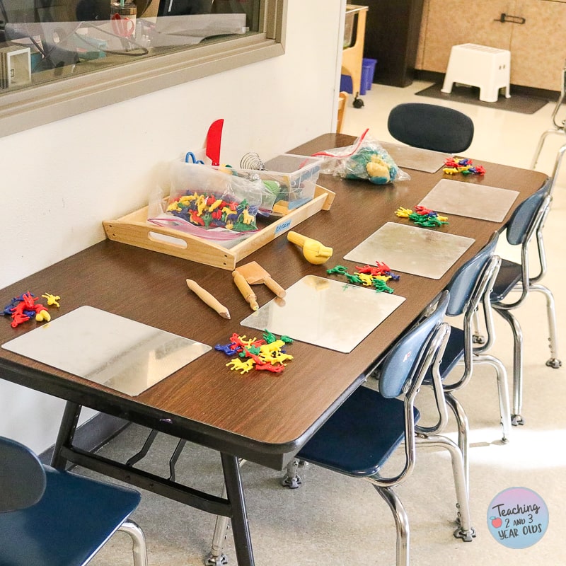 farm animals playdough activity