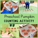 preschool pumpkin counting activity