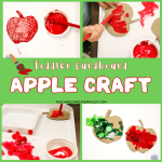 toddler cardboard apple craft