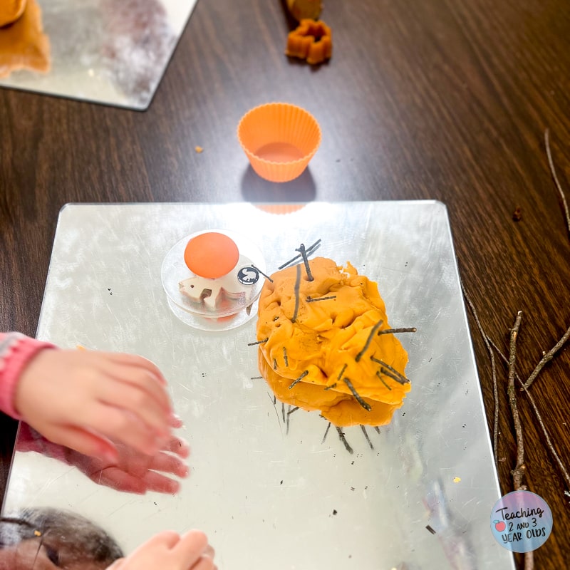 Fall Leaf Playdough Activity