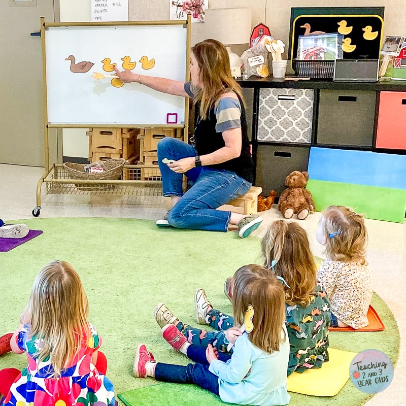 Five Little Ducks Circle Time Activity