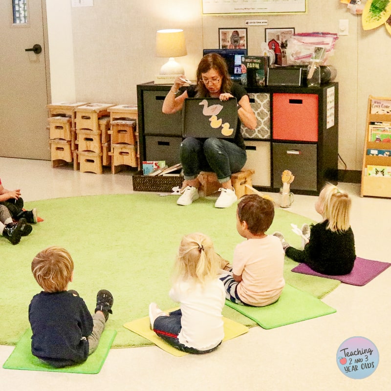 Five Little Ducks Circle Time Activity