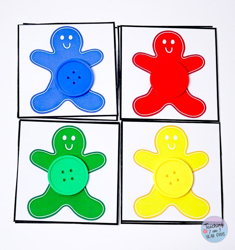 Gingerbread Man Number Matching Circle Time Activity