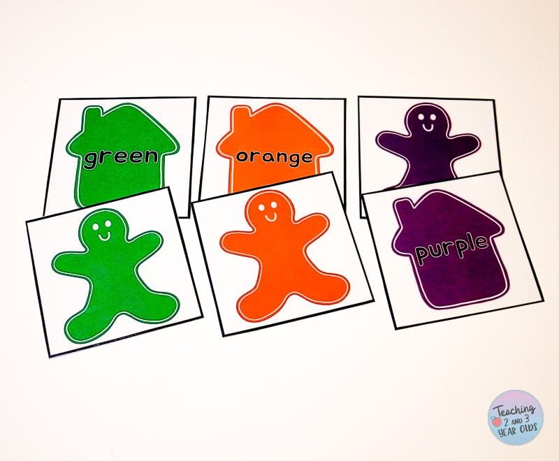 Gingerbread Man Matching Circle Time Activity