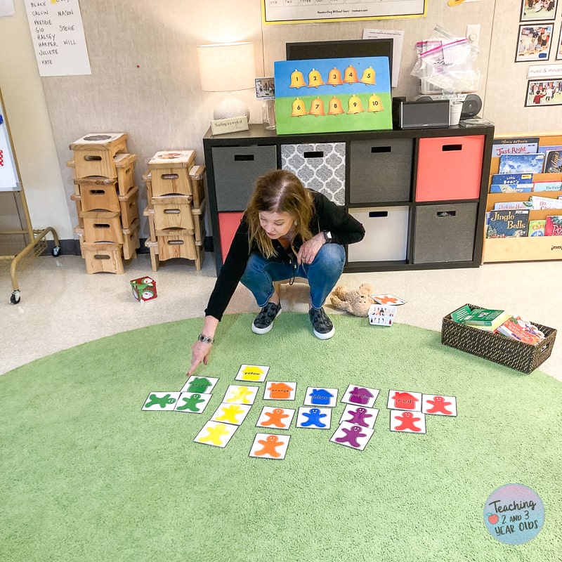 Gingerbread Man Matching Circle Time Activity