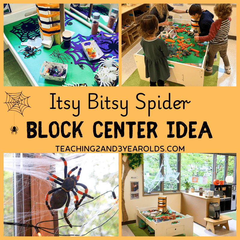 Itsy Bitsy Spider Block Center Idea