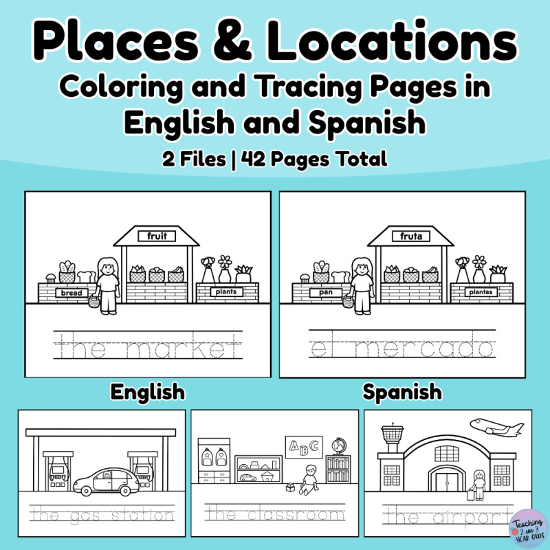 Places & Locations Coloring Pages