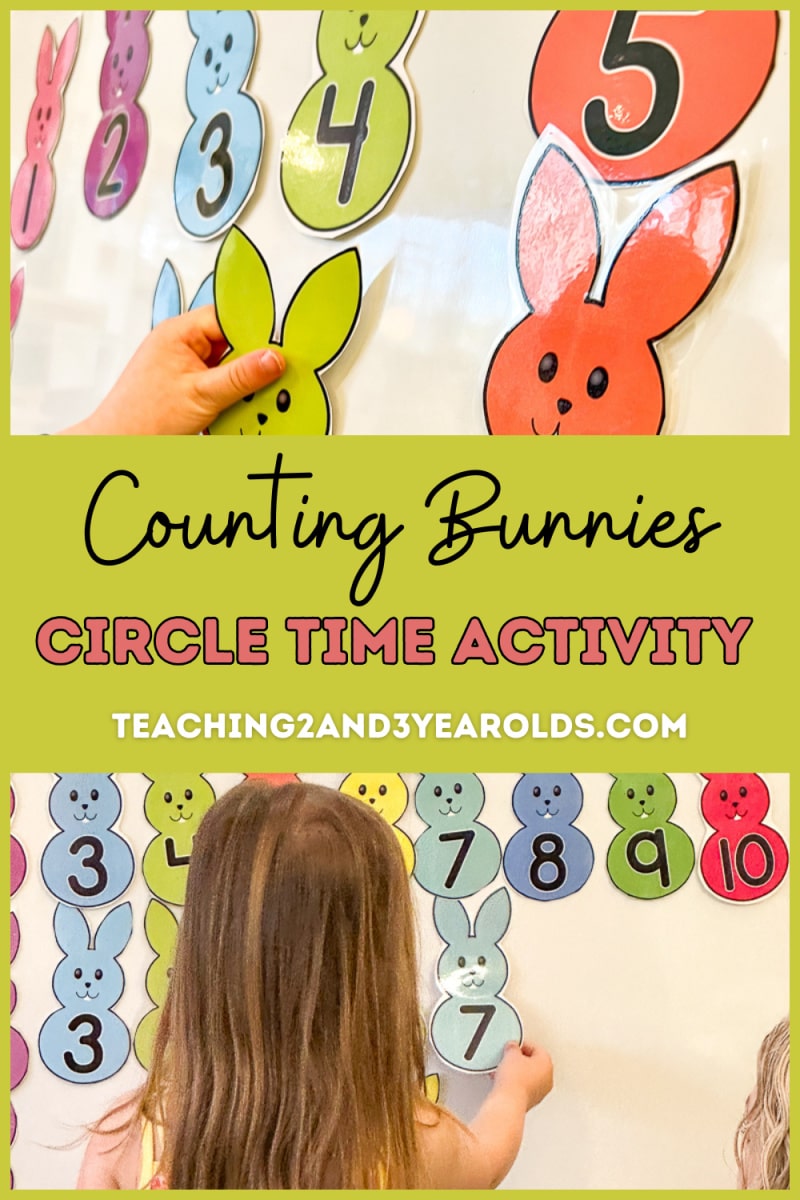 Spring Bunnies Circle Time Counting Activity