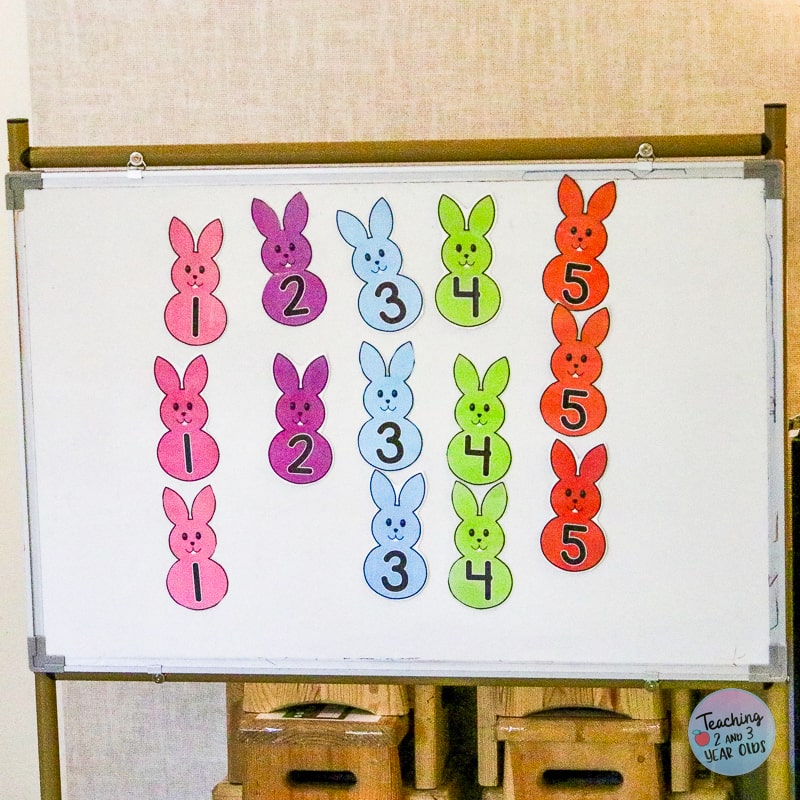 spring Bunny Circle Time Counting Activity