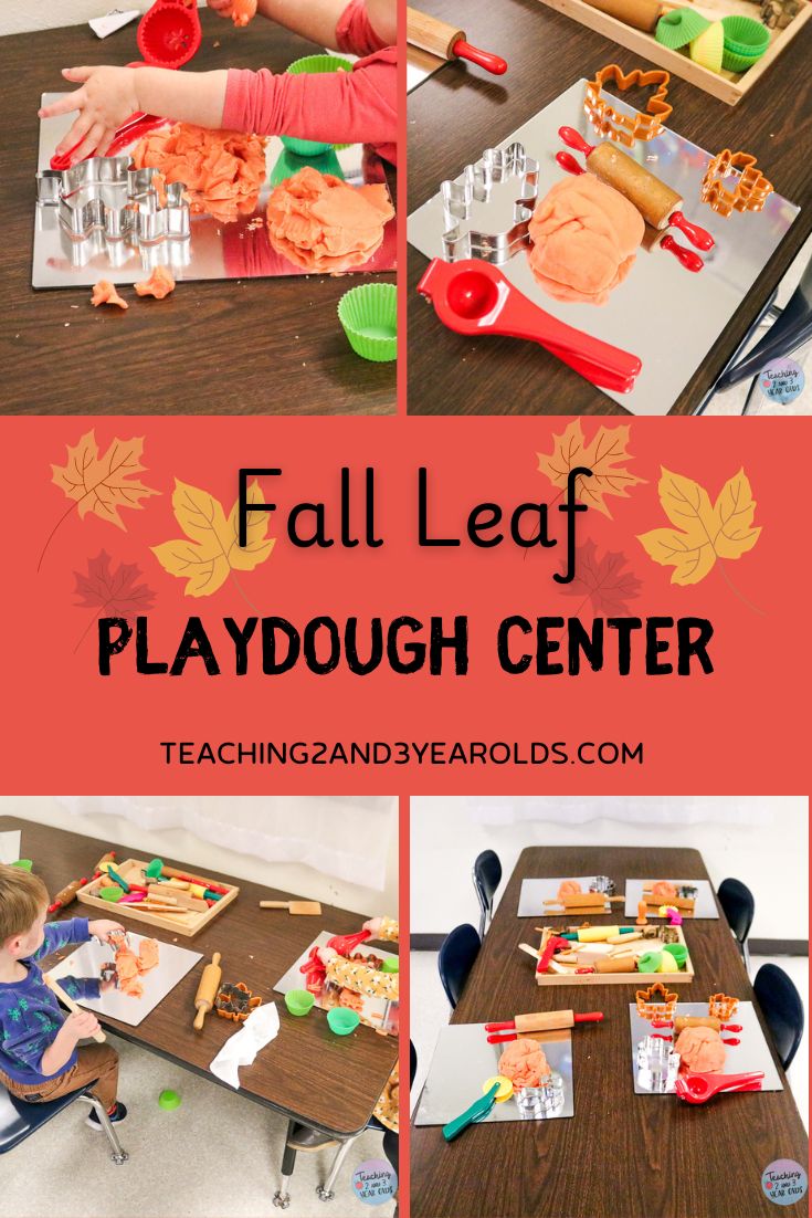 fall leaf playdough center