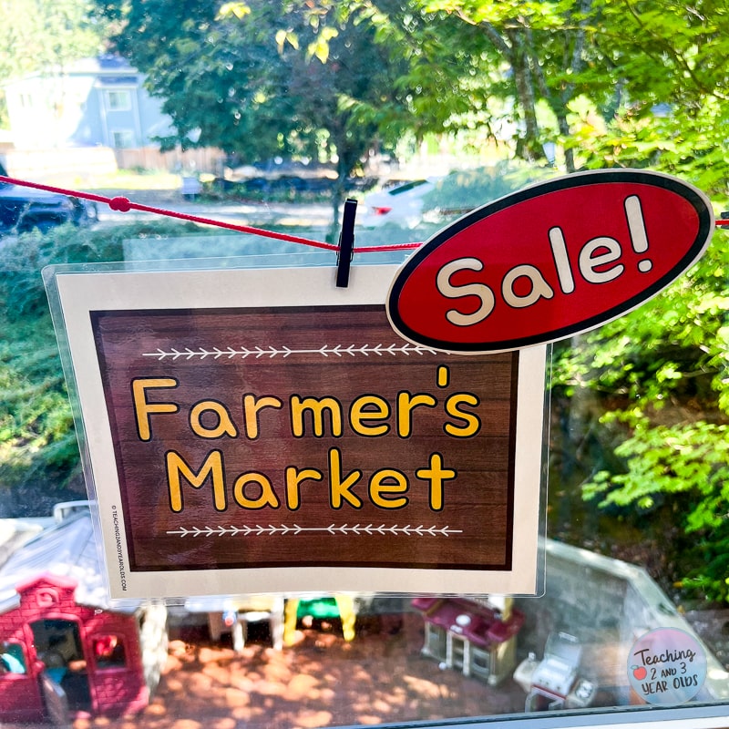 farmers market dramatic play