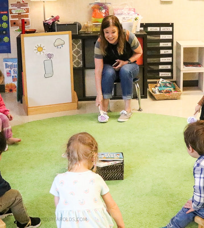 itsy bitsy spider circle time activity