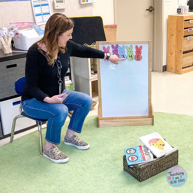 spring Bunny Circle Time Counting Activity