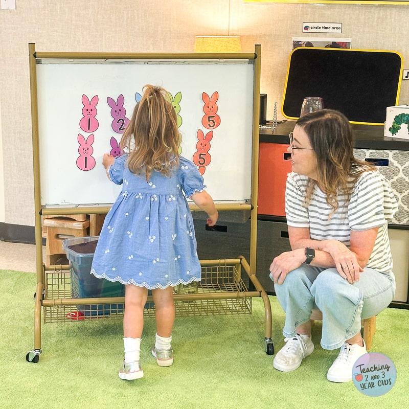 spring Bunny Circle Time Counting Activity