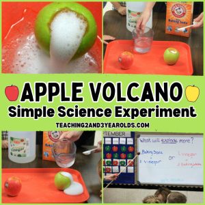 SIMPLE PRESCHOOL SCIENCE ACTIVITY THAT MAKES A VOLCANO