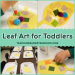 toddler leaf art