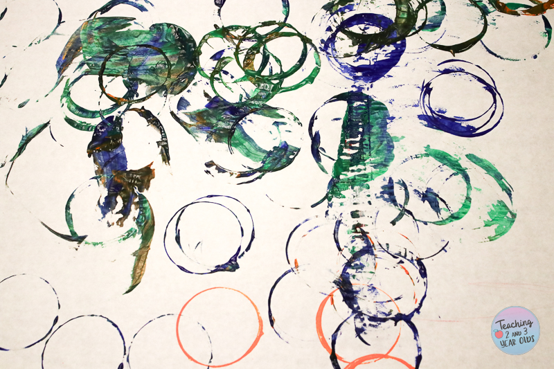 Easy Toddler Painting with Cones