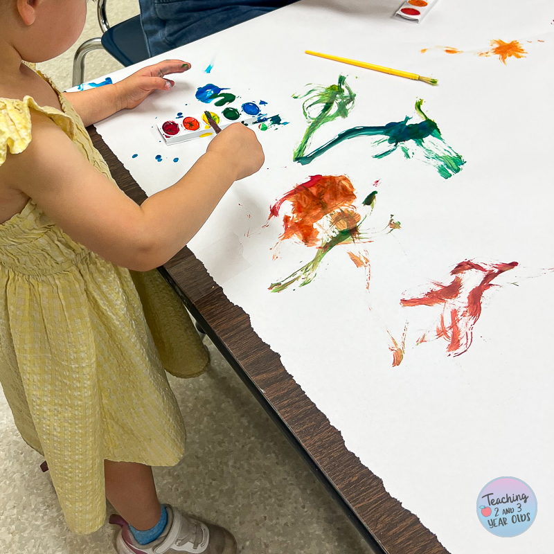 Introducing Watercolors to Toddlers