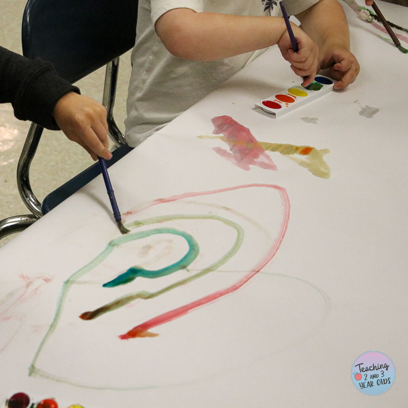Introducing Watercolors to Toddlers