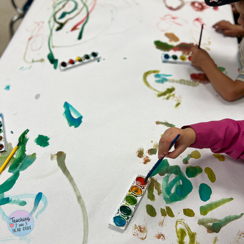Introducing Watercolors to Toddlers