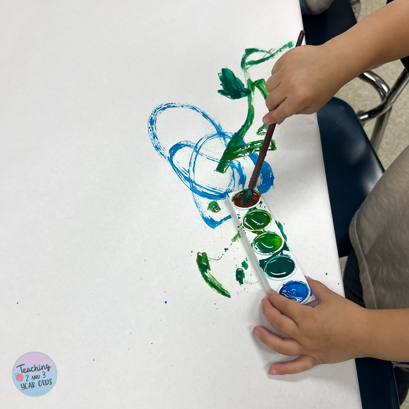 Introducing Watercolors to Toddlers
