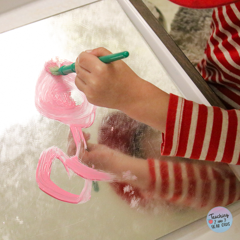 painting on mirrors process art