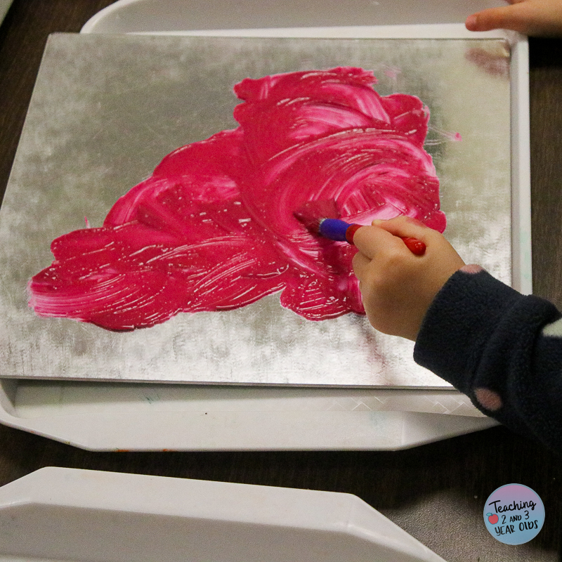 painting on mirrors process art