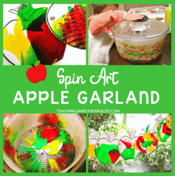 preschool painted apple garland