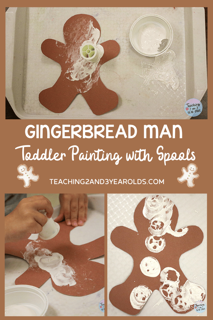 simple toddler gingerbread painting