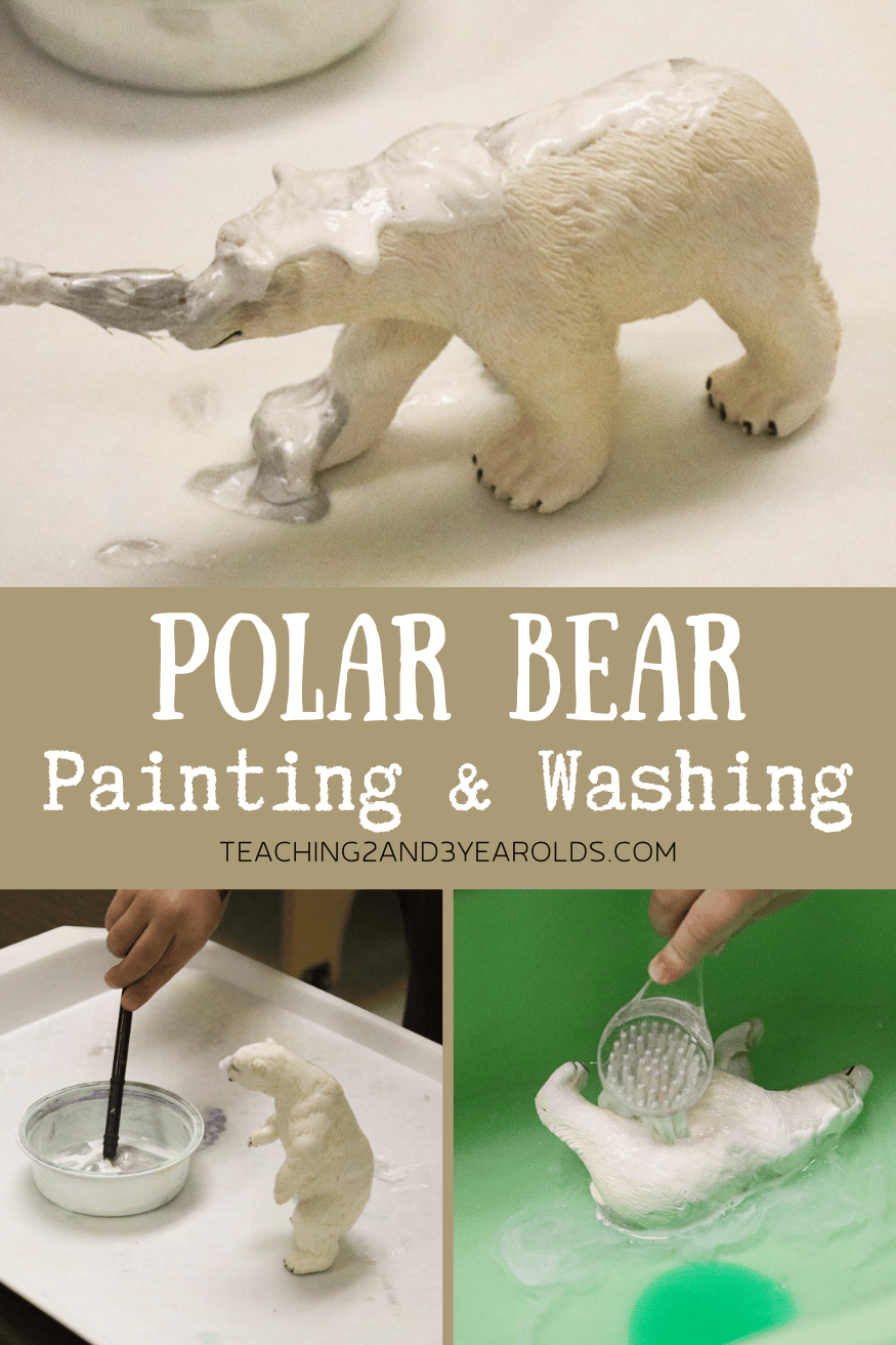 Toddler Polar Bear Painting