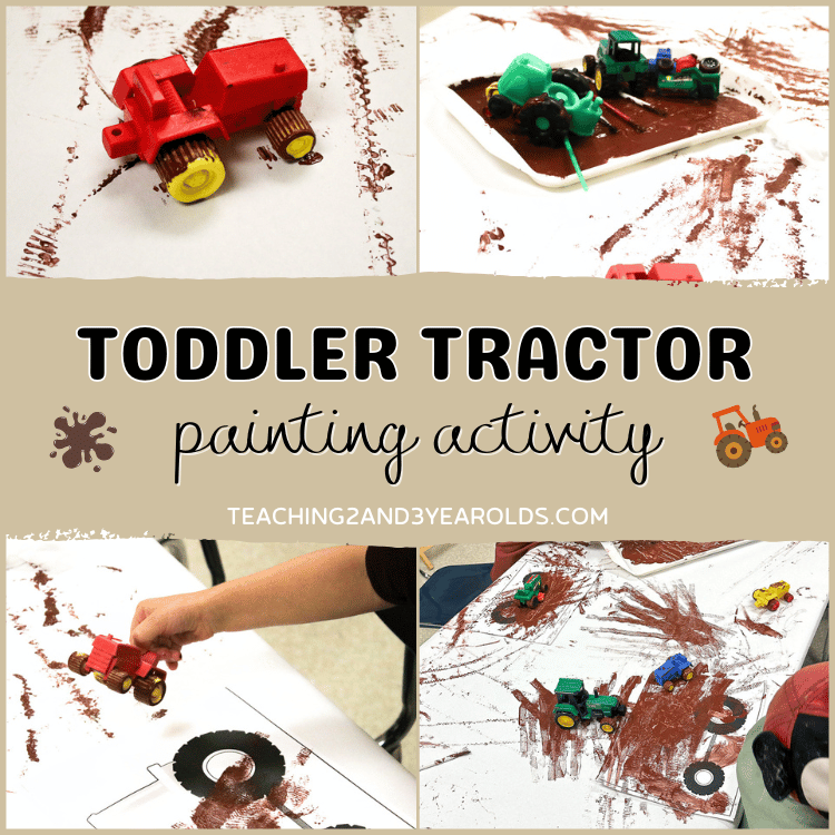 toddler tractor painting