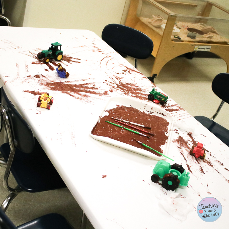 toddler tractor painting