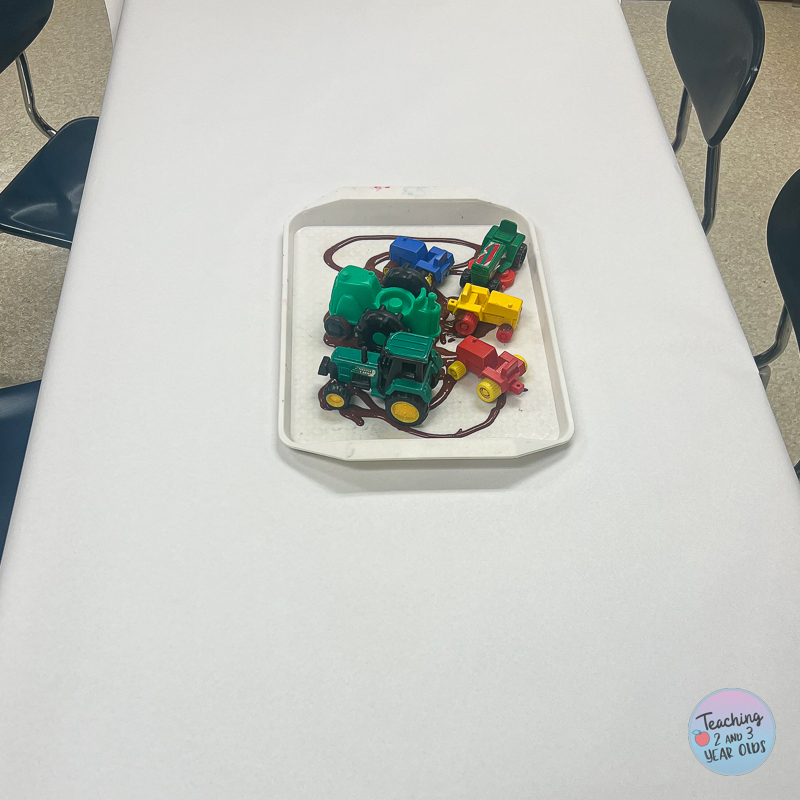 toddler tractor painting