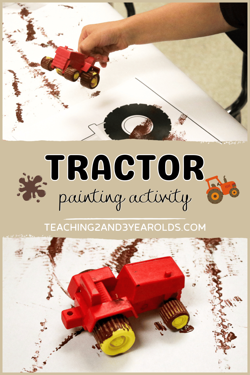 Toddler Tractor Painting Activity