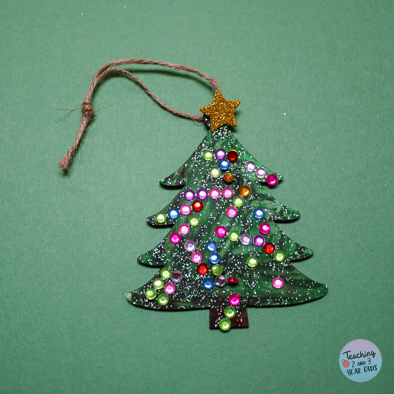 Christmas tree ornament for toddlers and preschoolers