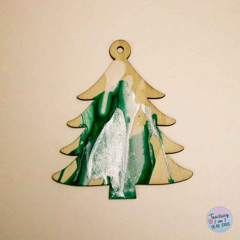 Christmas tree ornament for toddlers and preschoolers