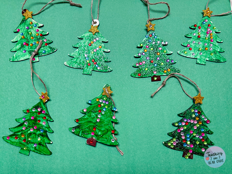 Christmas tree ornament for toddlers and preschoolers