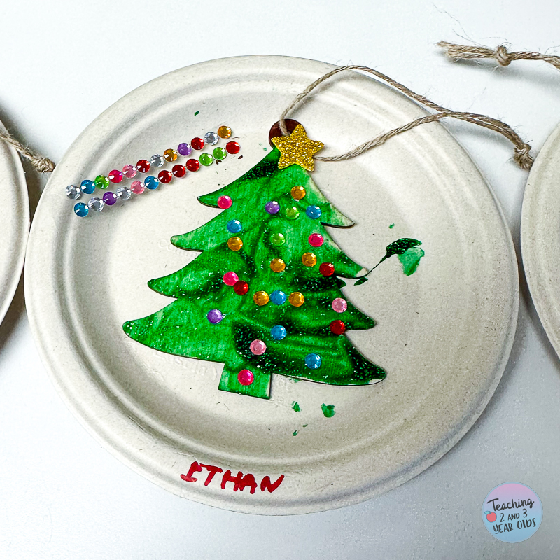 Christmas tree ornament for toddlers and preschoolers