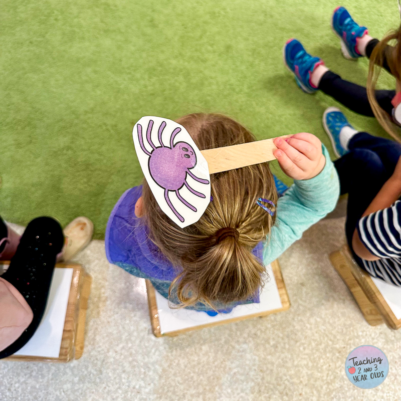 Toddler Spider Circle Time Activity-