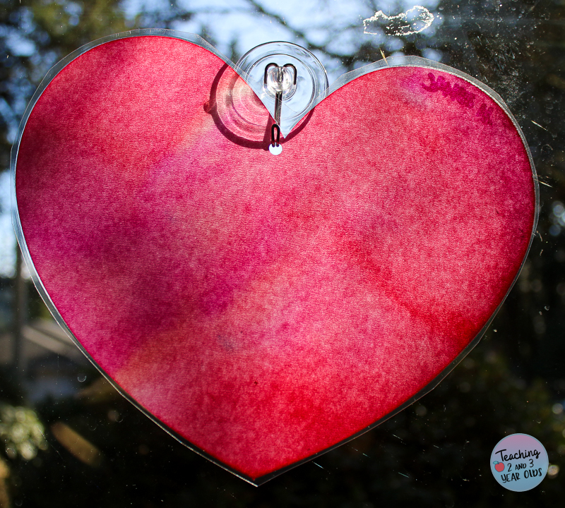 Toddler Valentine's Day Hearts for the Window