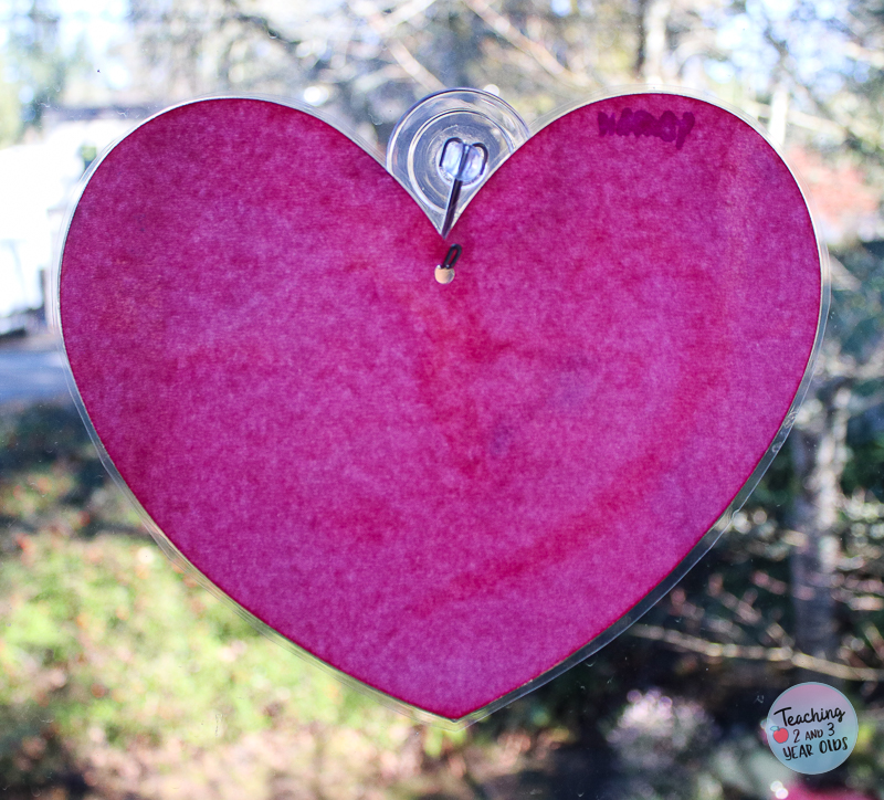 Toddler Valentine's Day Hearts for the Window