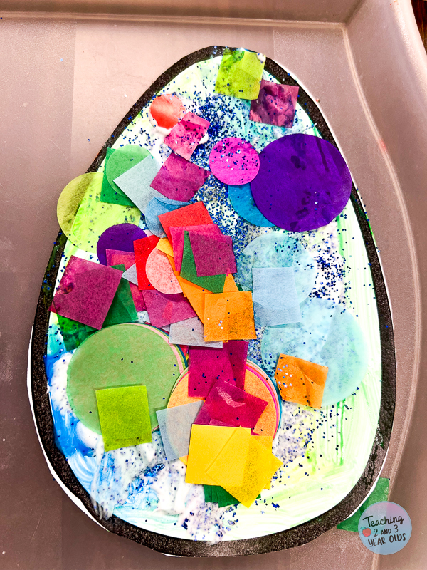 Toddler Easter Egg Painting Activity