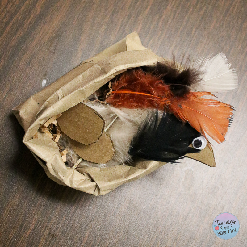 bird nest craft using cardboard and paper bags